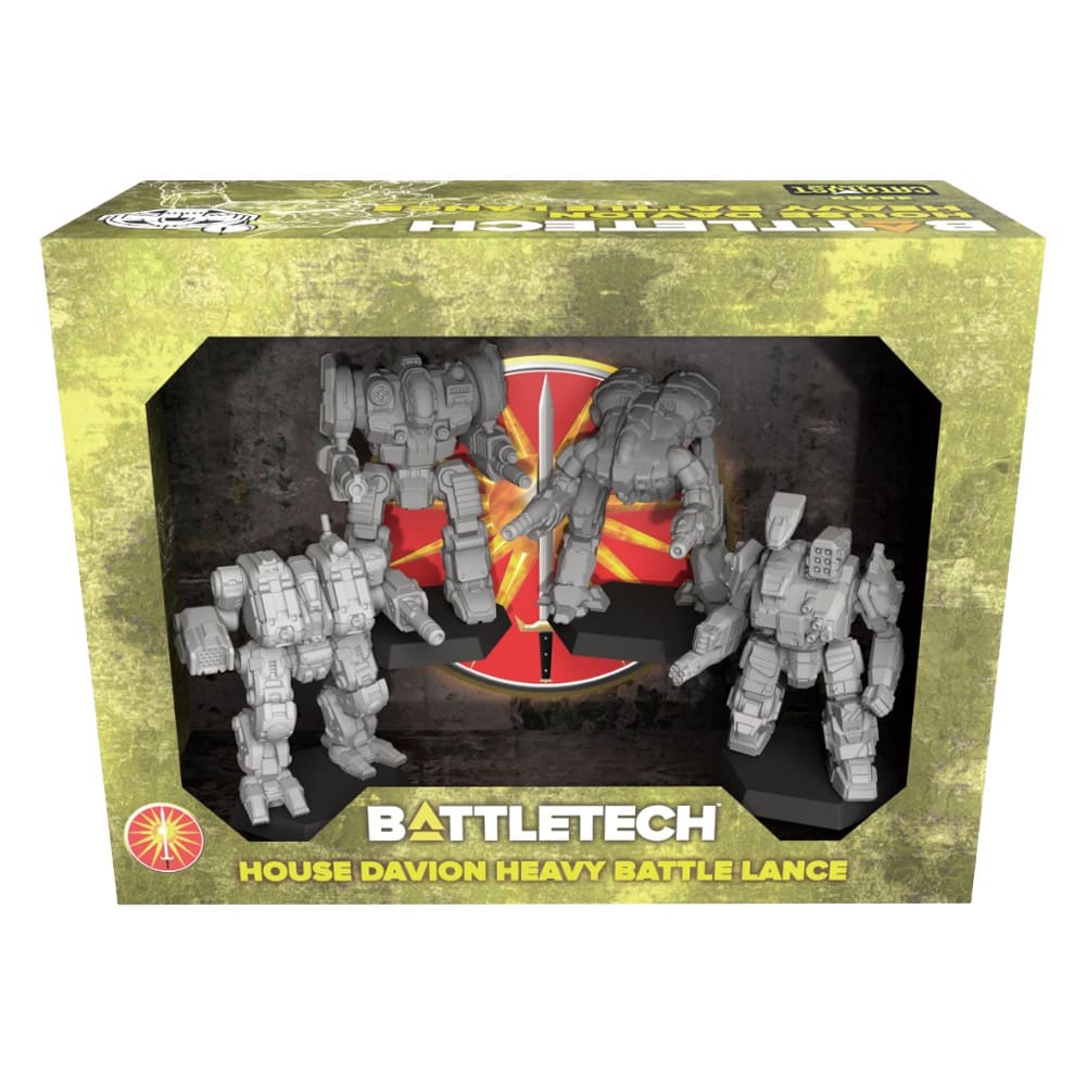 BATTLETECH: MINIATURE FORCE PACK- HOUSE DAVION HEAVY BATTLE LANCE1