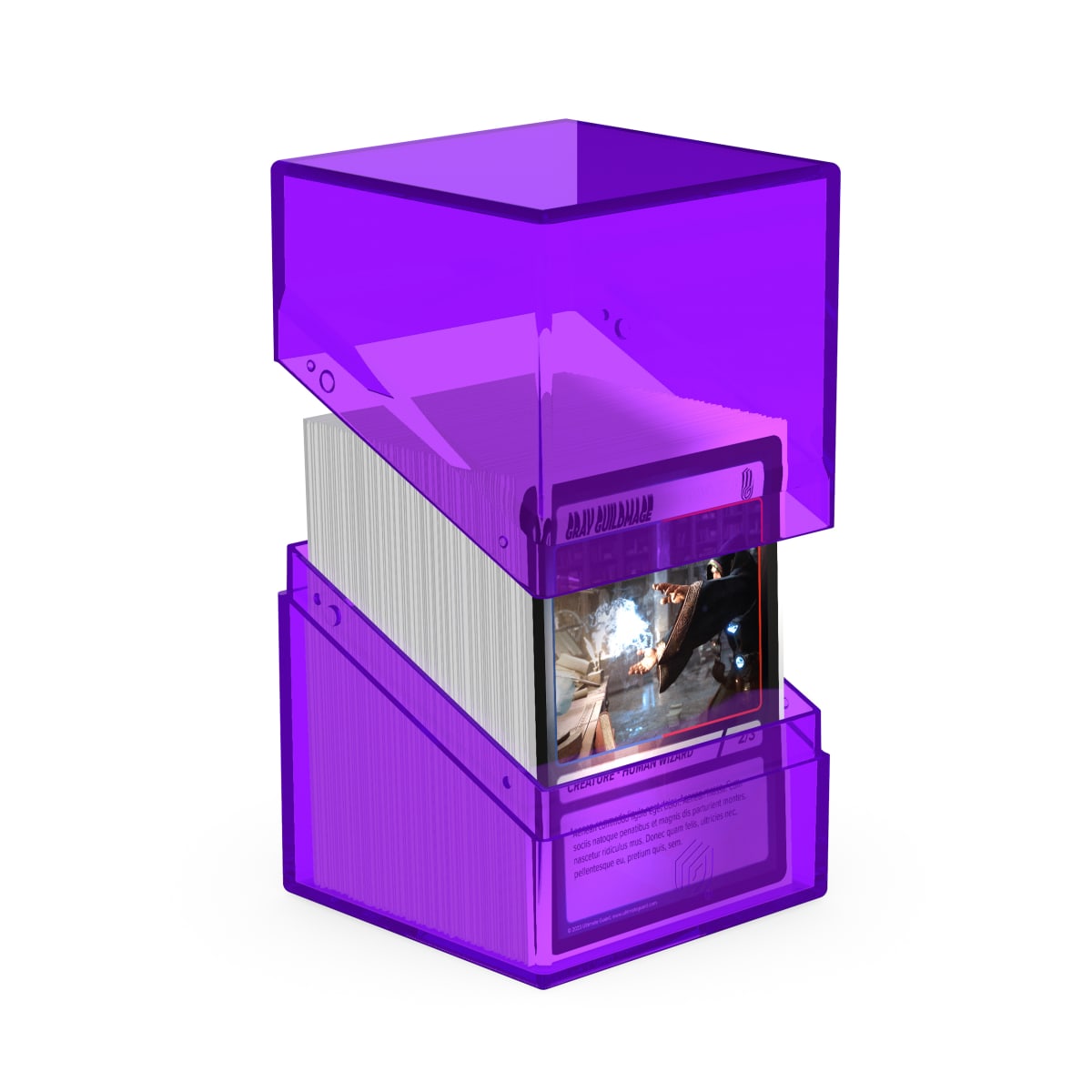 DECK CASE: BOULDER 100+ STANDARD SIZE- CLEAR AMETHYST1