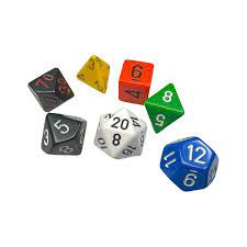 7-Die Set Opaque Nostalgia GM and Beginner Player1