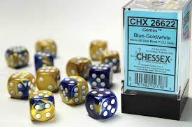 16mm d6 Gemini Blue-Gold/White1