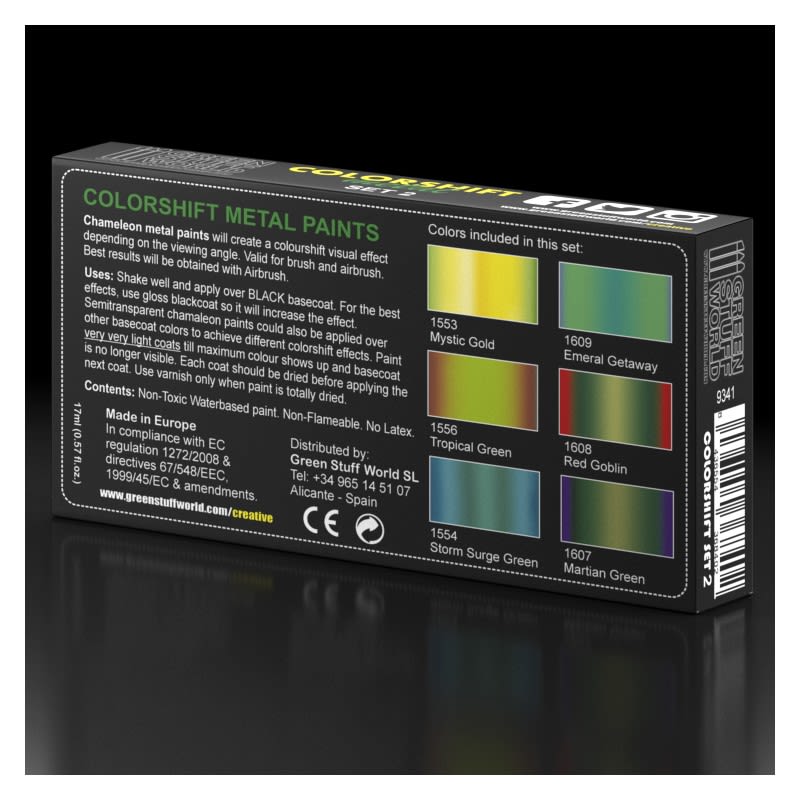 SET PINTURA - PAINT SET - COLORSHIFT CHAMALEON 23