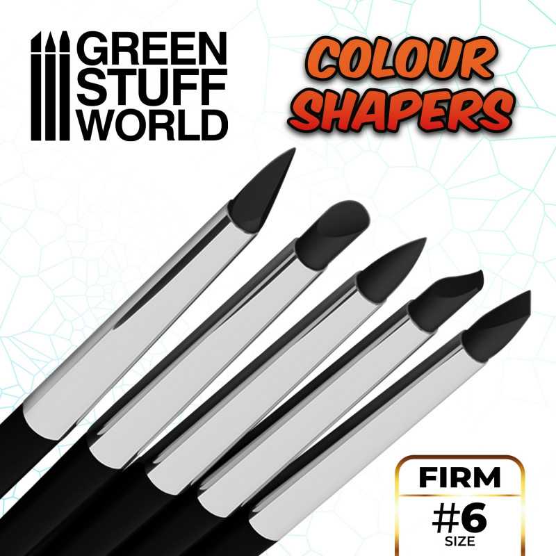 Pinceles Silicona - Tamaño 6 - NEGRO FIRM1