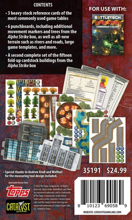 BATTLETECH COUNTERS PACK ALPHA STRIKE1