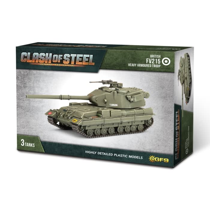 CLASH OF STEEL: BRITISH- FV215 HEAVY ARMOURED TROOP (X3 PLASTIC)1