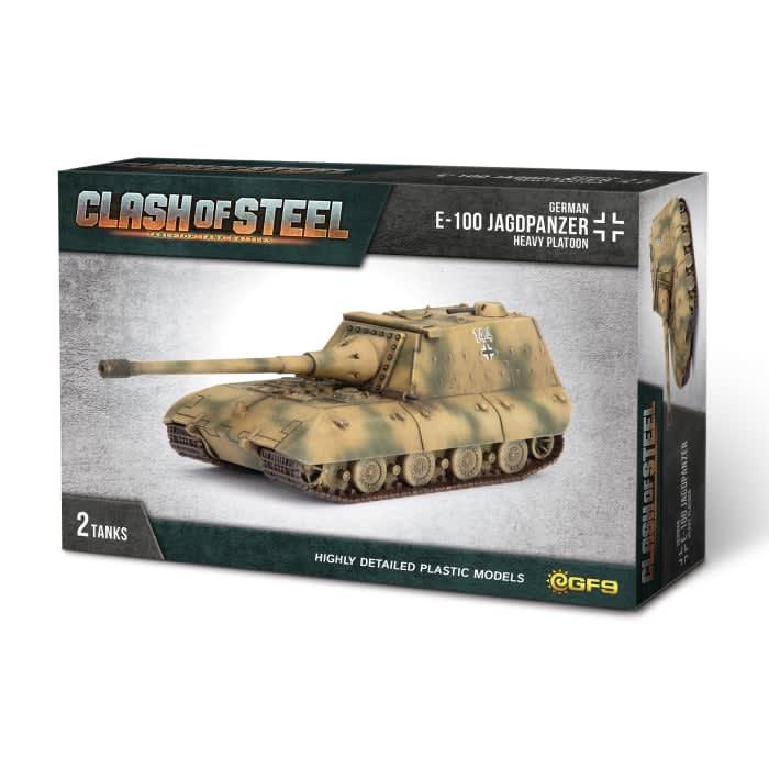 CLASH OF STEEL: GERMAN- E-100 JAGDPANZER HEAVY PLATOON (X2 PLASTIC)1