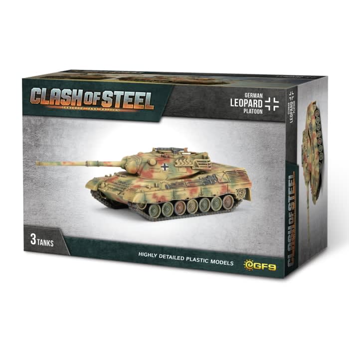 CLASH OF STEEL: GERMAN- LEOPARD PLATOON (X3 PLASTIC)1