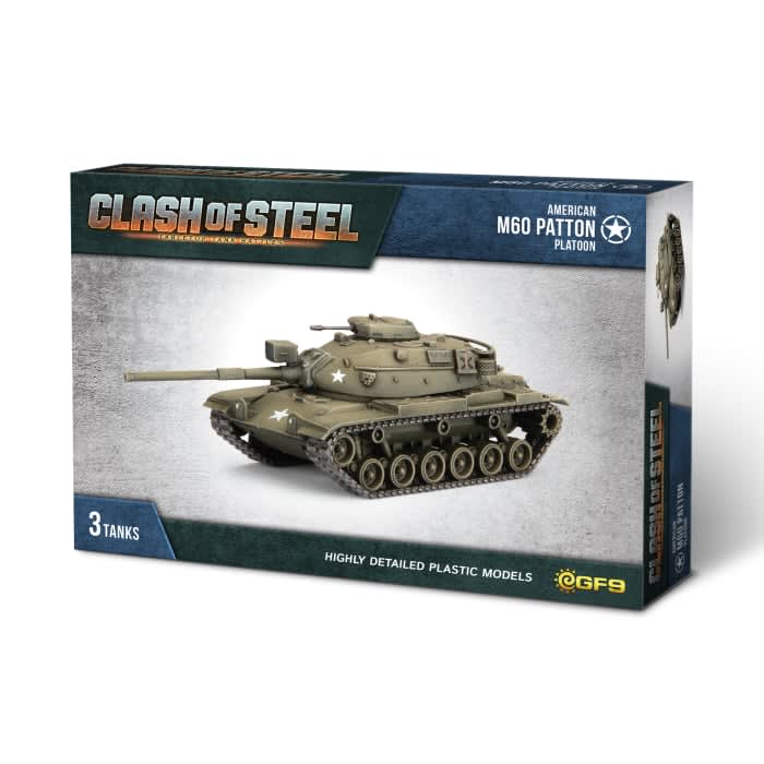 CLASH OF STEEL: AMERICAN- M60 PATTON PLATOON (X3 PLASTIC)1