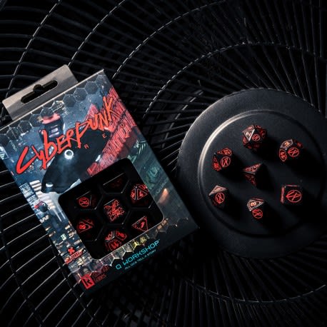 QWORKSHOP CYBERPUNK RED RPG DICE SET1