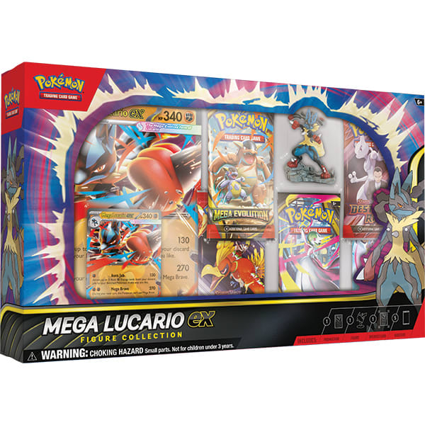 POKEMON TCG: SPANISH MEGA LUCARIO EX FIGURE COLLECTION2