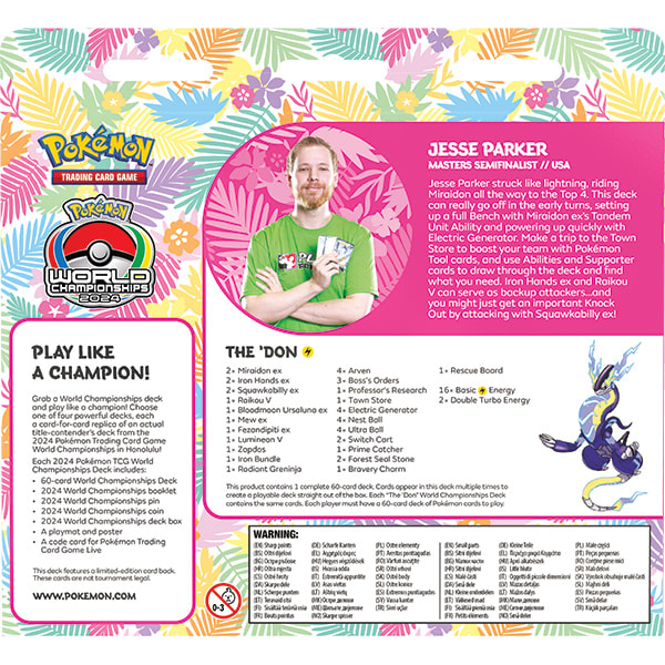 POKEMON TCG: 2024 WORLD CHAMPIONSHIP DECK - JEESE PARKER - THE DON2