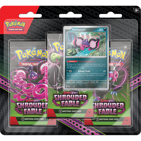 Pokemon TCG Scarlet & Violet 6.5 Shrouded Fable- 3-Booster Blister Case1