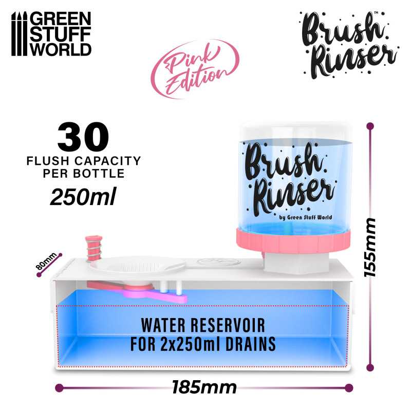 ENJUAGADOR DE PINCELES - BRUSH RINSER 250ML (PINK EDITION)1