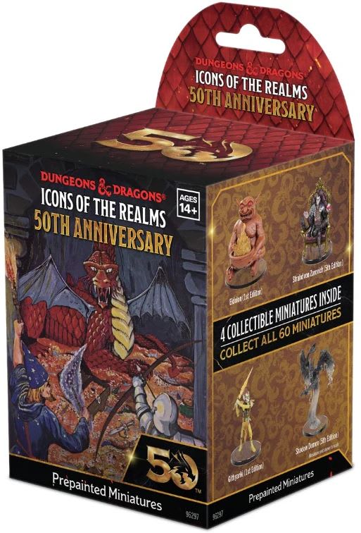 D&D ICONS OF THE REALMS: SET 31- 50TH ANNIVERSARY- 8 CT, BOOSTER BRICK1