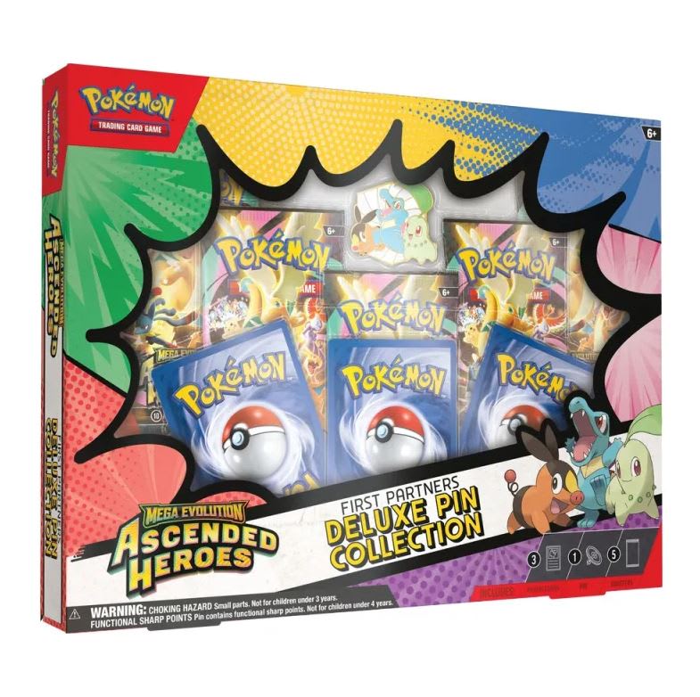 POKEMON TCG: SPANISH MEGA EVOLUTION 02.5 ASCENDED HEROES- FIRST PARTNERS DELUXE PIN COLLECTION1