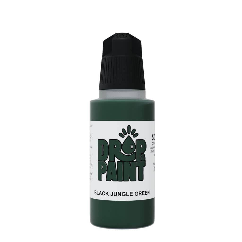 DROP & PAINT - BLACK JUNGLE GREEN1
