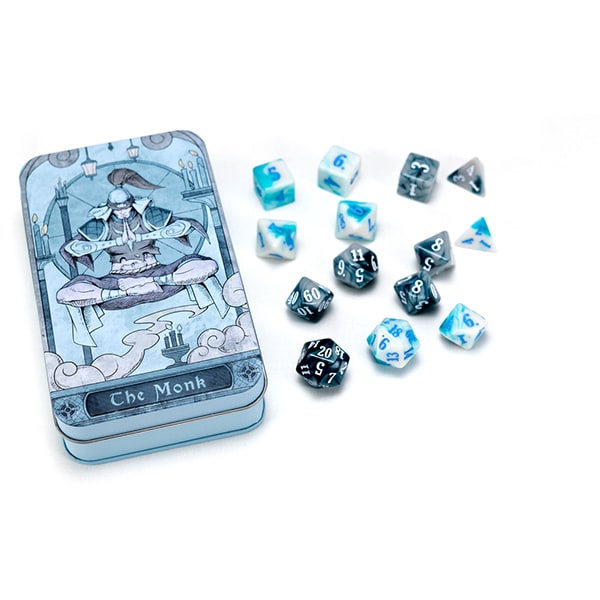 RPG CLASS DICE: MONK SET TIN (14 DICE)1