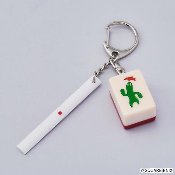 KEY CHAIN: FINAL FANTASY XIV- DOMAN MAHJONG TILE- ONE OF BAMBOO2