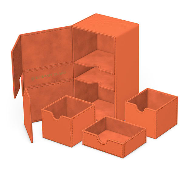 DECK CASE: TWIN FLIPNTRAY 200+ STANDARD SIZE XENOSKIN- SUMMER EDITION- PEACH1