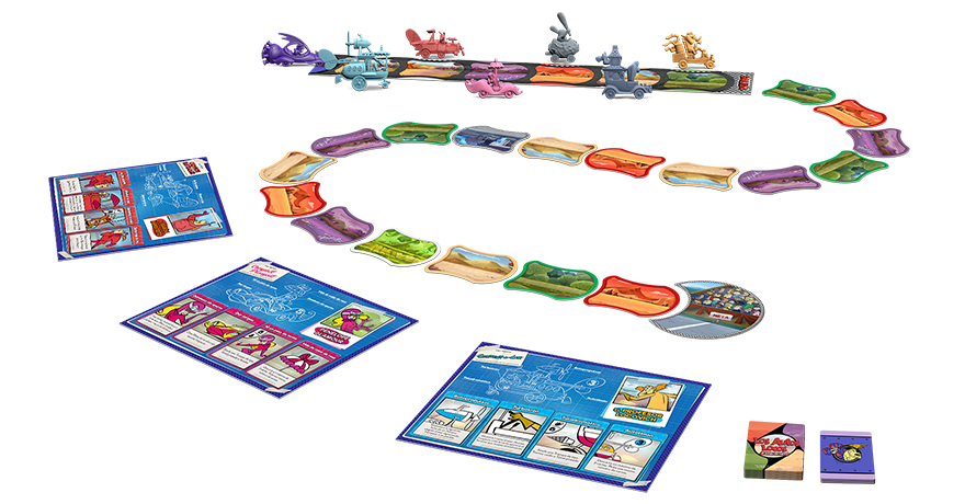 LOS AUTOS LOCOS JUEGO DE MESA BASE2