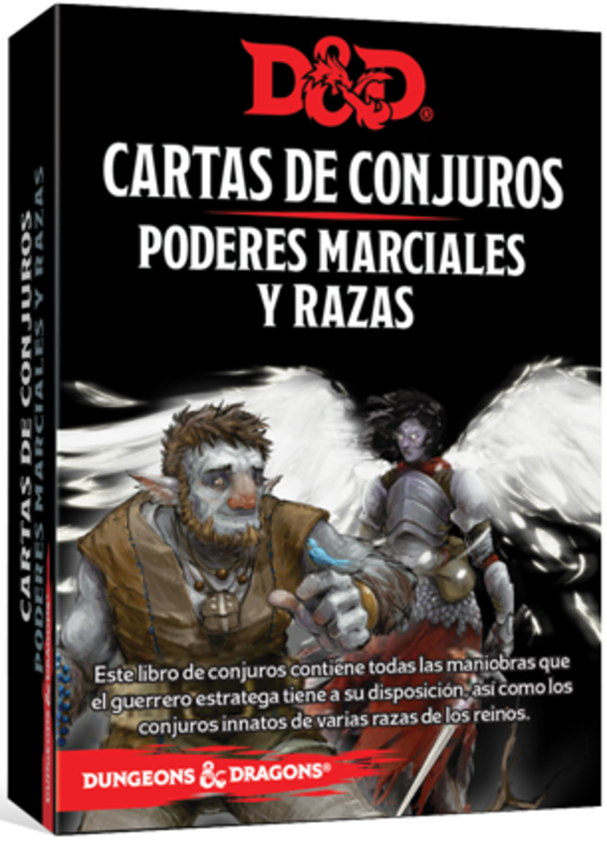 DUNGEONS AND DRAGONS 5TH EDITION: CARTAS DE CONJURO - PODERES MARCIALES Y RAZAS (ESPAÑOL)1