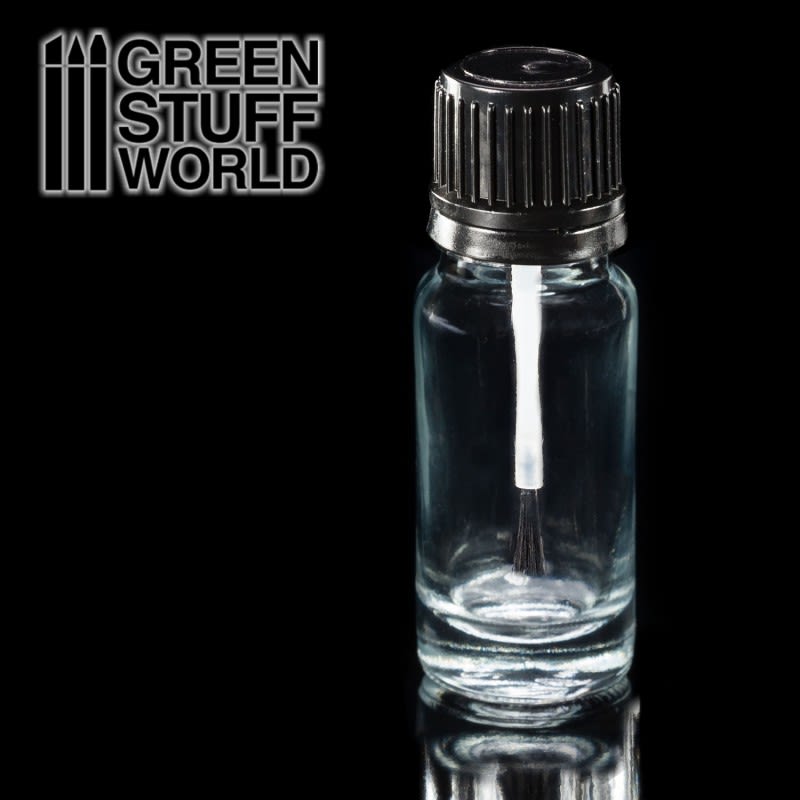 BOTE DE CRISTAL VACIO CON PINCEL - EMPTY CRYSTAL BOTTLE WITH BRUSH2