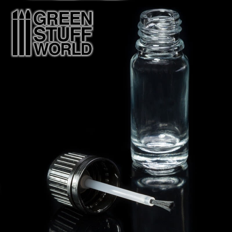 BOTE DE CRISTAL VACIO CON PINCEL - EMPTY CRYSTAL BOTTLE WITH BRUSH1