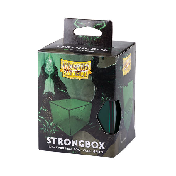 DRAGON SHIELD DECKBOX: 100+ STRONGBOX- CLEAR GREEN2