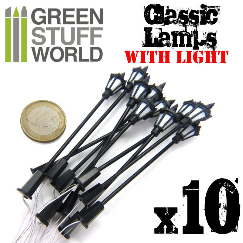 10X FAROLAS CLASICAS CON LUCES LED1