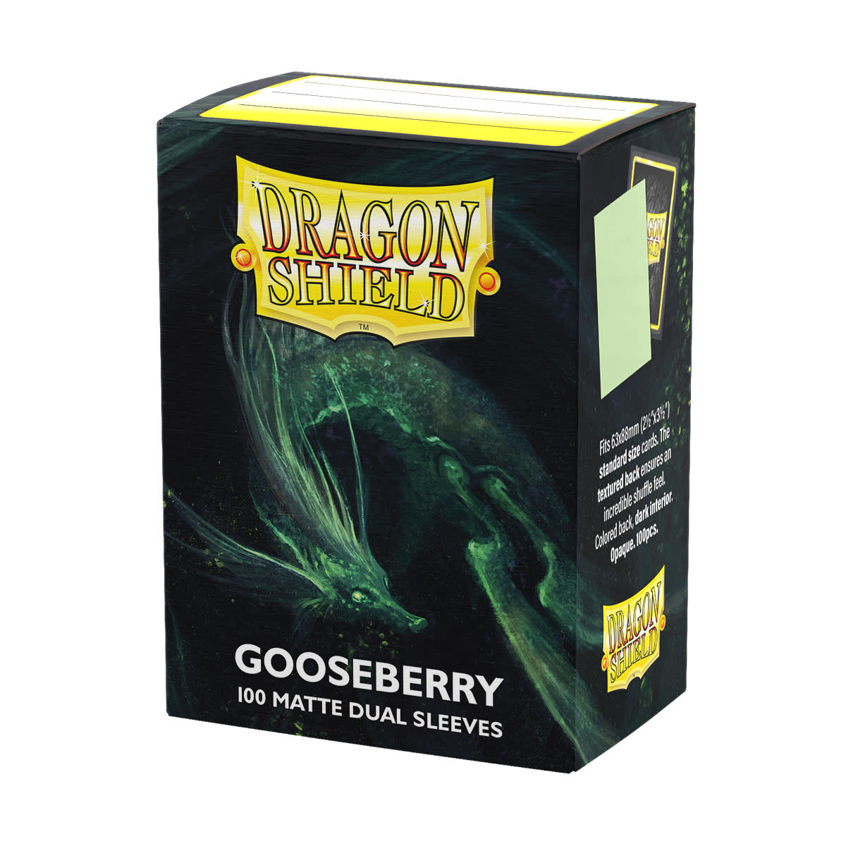 DRAGON SHIELD SLEEVES: STANDARD DUAL-MATTE GOOSEBERRY (100 CT.)2