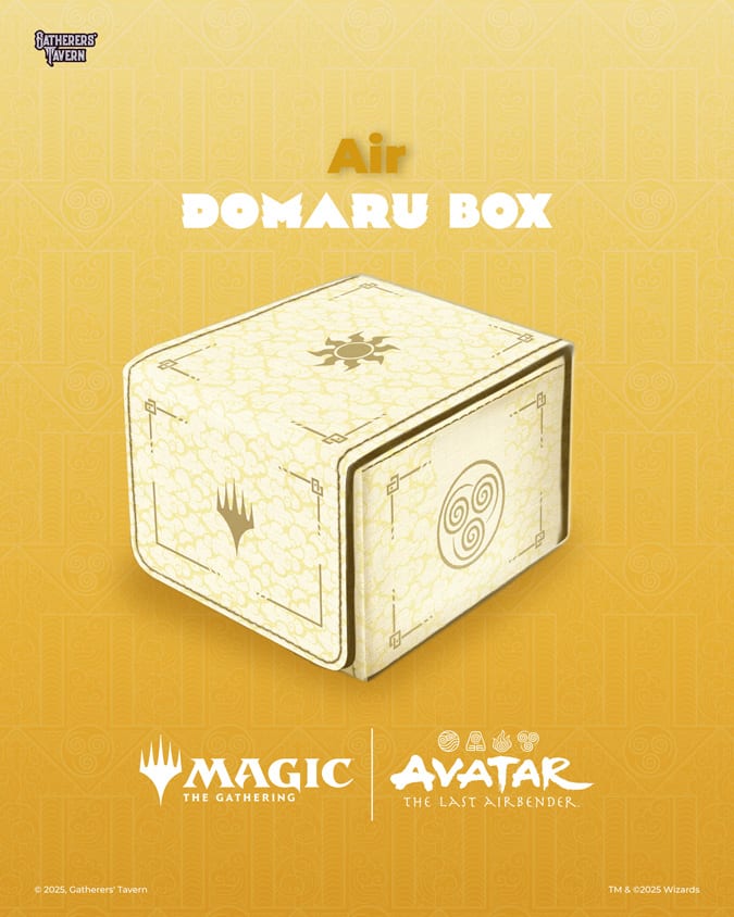 DECKBOX: MTG DOMARU BOX- AVATAR- THE LAST AIRBENDER- AIR2