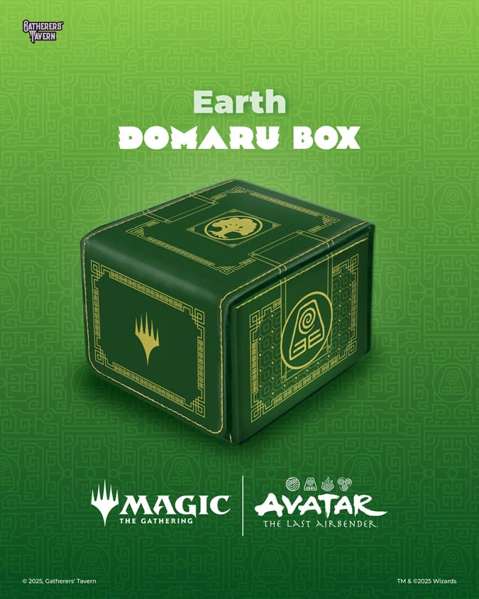 DECKBOX: MTG DOMARU BOX- AVATAR- THE LAST AIRBENDER- EARTH2