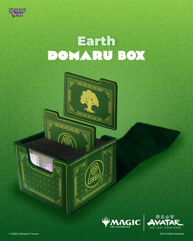 DECKBOX: MTG DOMARU BOX- AVATAR- THE LAST AIRBENDER- EARTH1