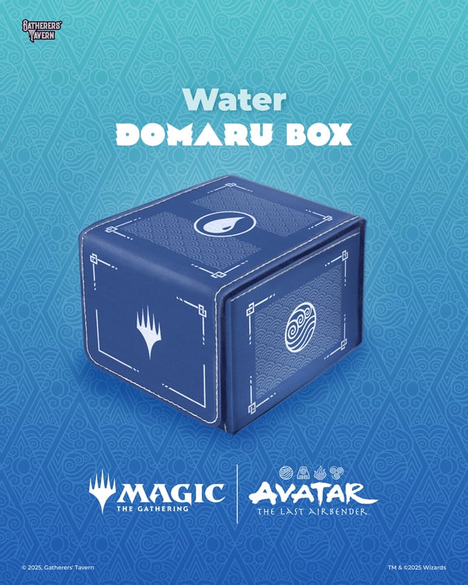 DECKBOX: MTG DOMARU BOX- AVATAR- THE LAST AIRBENDER- WATER2