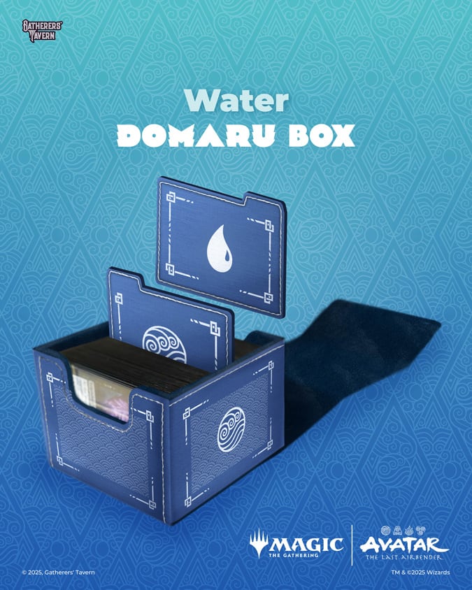 DECKBOX: MTG DOMARU BOX- AVATAR- THE LAST AIRBENDER- WATER1
