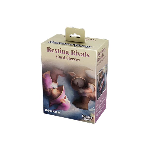 CARD SLEEVES: STANDARD DOMARU MATTE CINNAMON- 'RESTING RIVALS' ART (100 CT)1