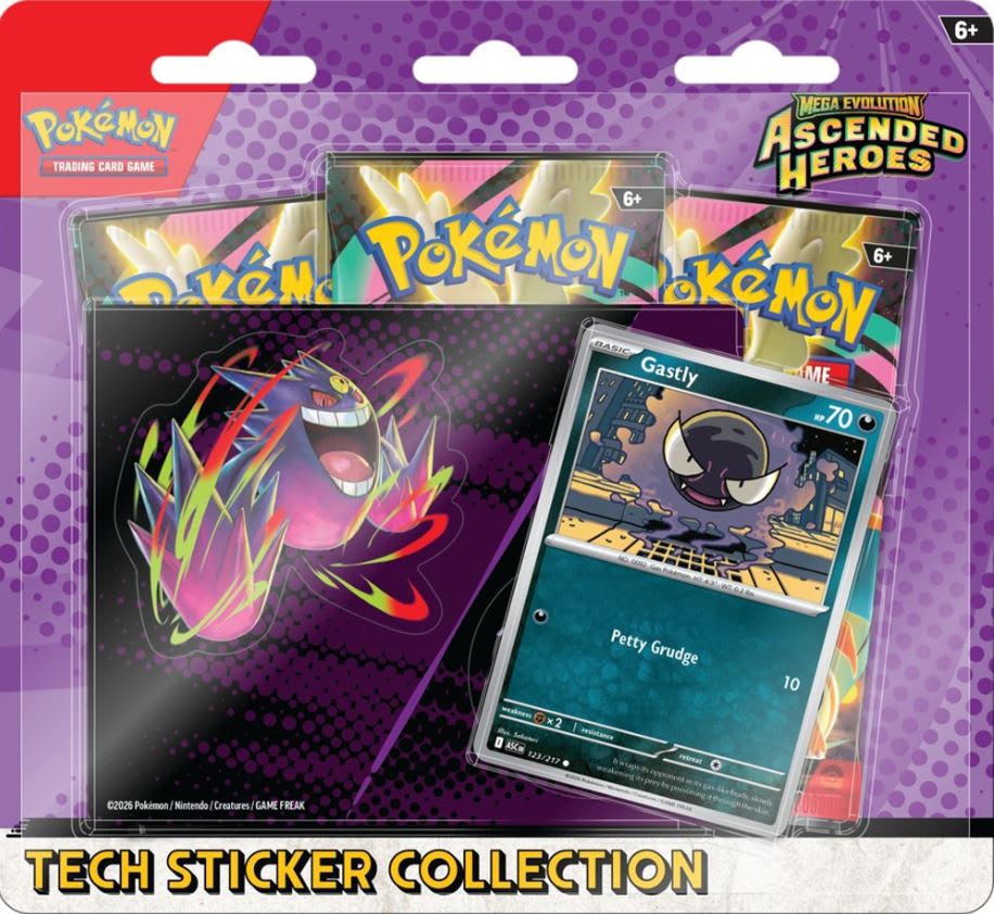 POKEMON TCG: MEGA EVOLUTION 02,5 ASCENDED HEROES- TECH STICKER COLLECTION - GENGAR2