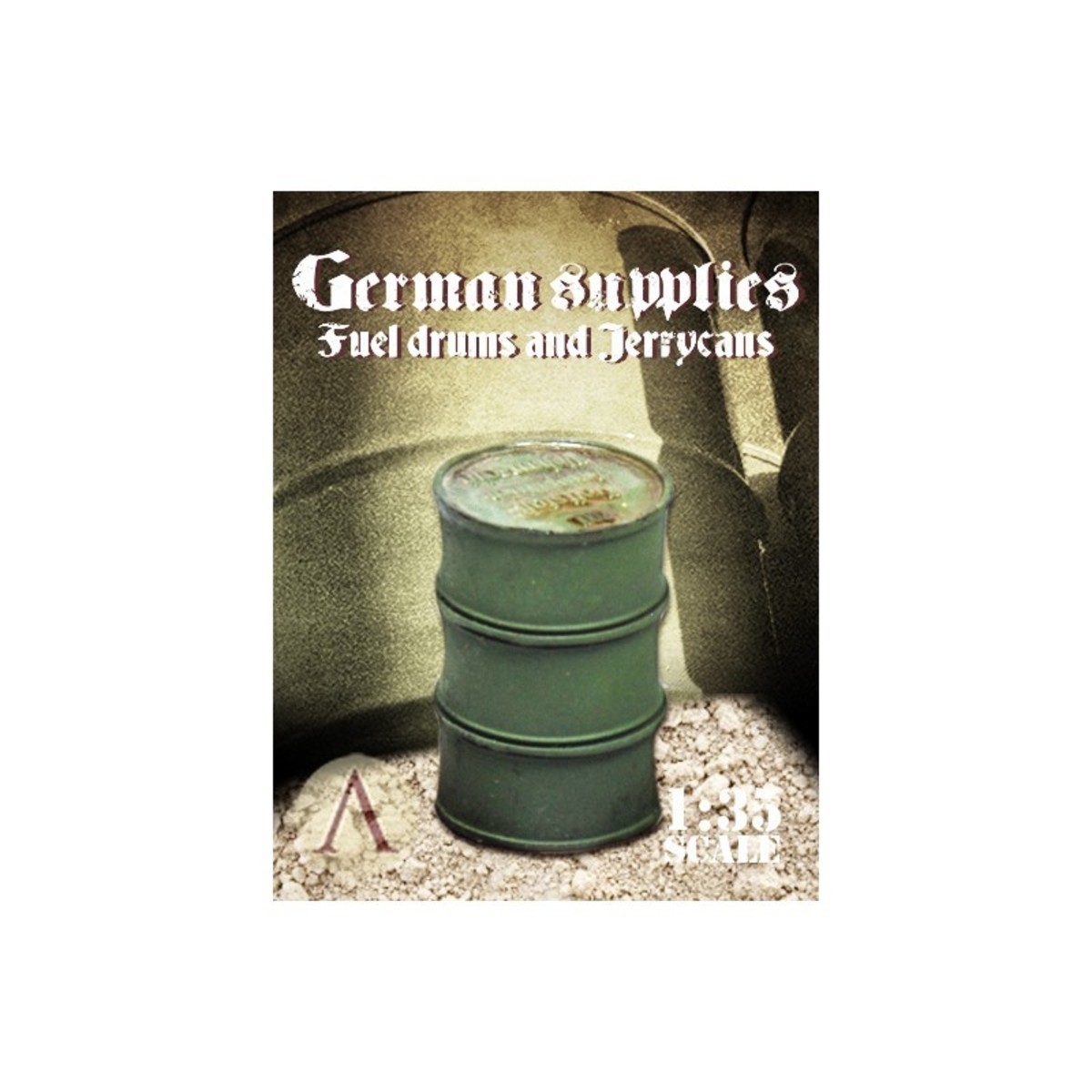 WARFRONT ACCESORIES 1:35: GERMAN SUPPLIES - FUEL DRUMS AND JERRYCANS2