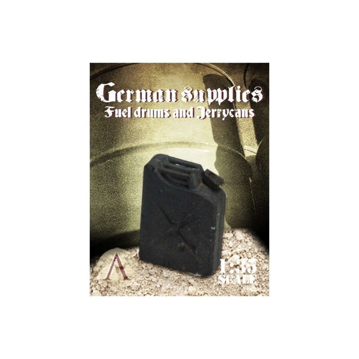 WARFRONT ACCESORIES 1:35: GERMAN SUPPLIES - FUEL DRUMS AND JERRYCANS3