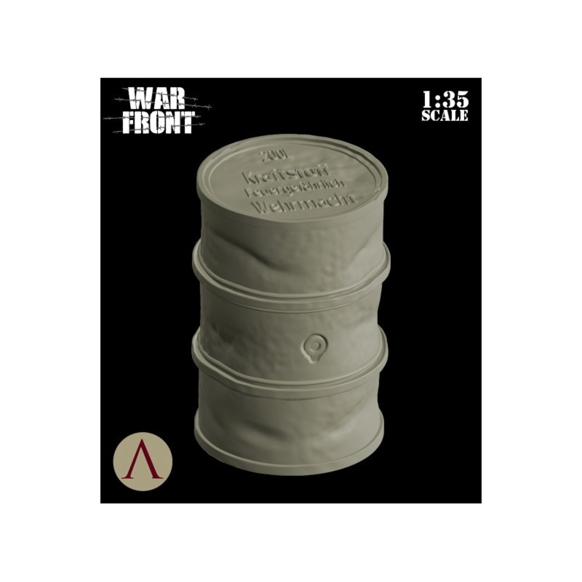 WARFRONT ACCESORIES 1:35: GERMAN SUPPLIES - FUEL DRUMS AND JERRYCANS6