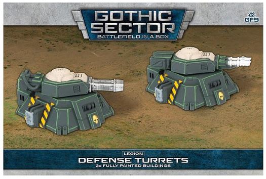 BATTLEFIELD IN A BOX: GOTHIC SECTOR- LEGION DEFENSE TURRETS (X2), 30MM SCALE1