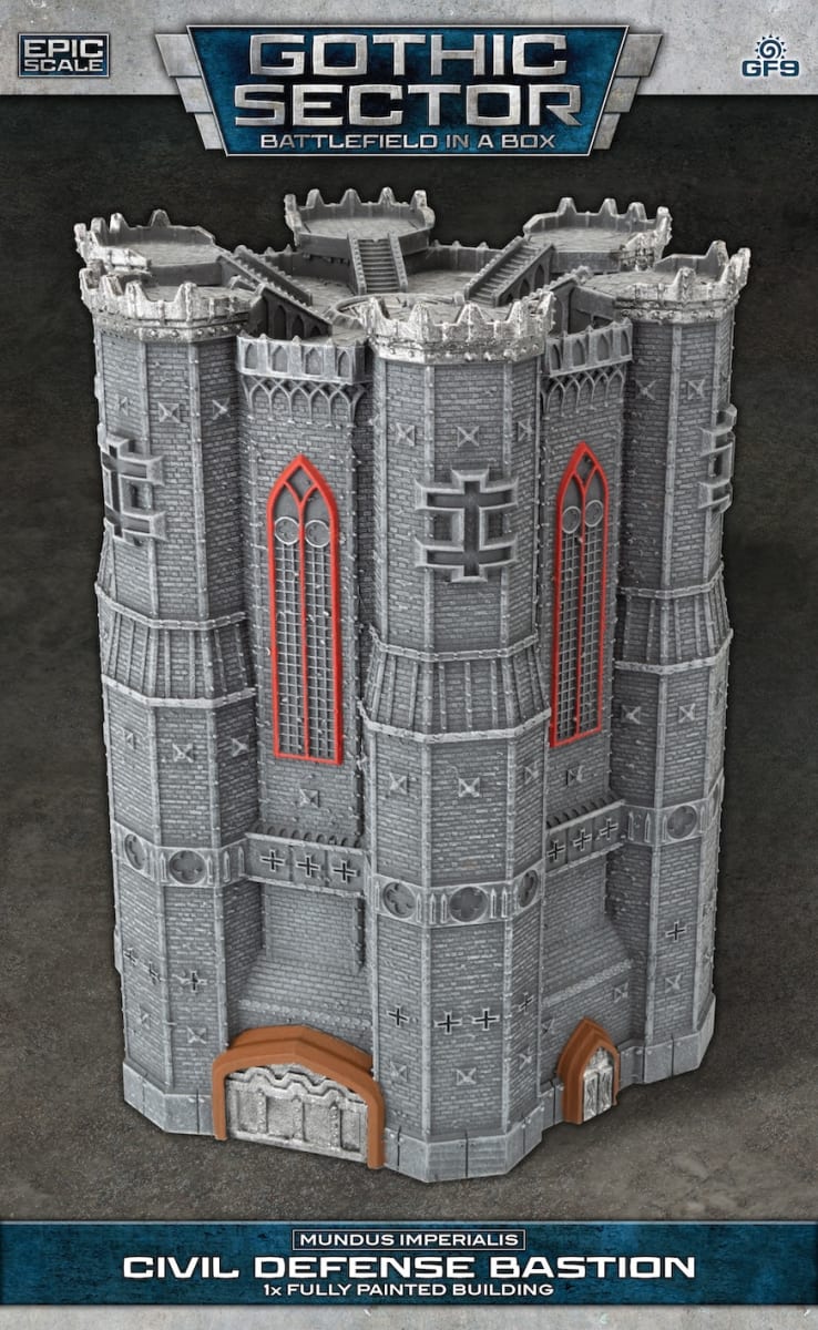 BATTLEFIELD IN A BOX: MUNDUS IMPERIALIS- CIVIL DEFENSE BASTION (X1), 30MM SCALE1