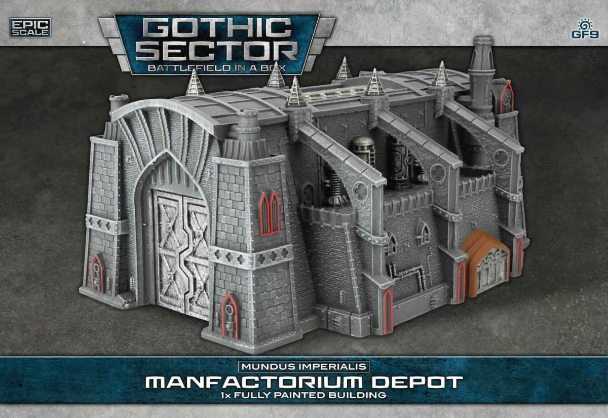 BATTLEFIELD IN A BOX: MUNDUS IMPERIALIS- MANUFACTORIUM DEPOT (X1), 30MM SCALE1