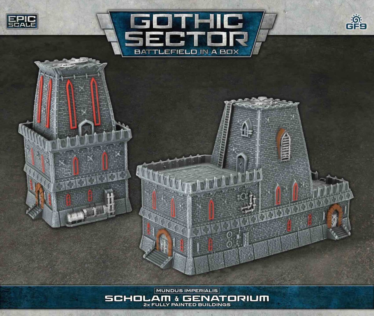 BATTLEFIELD IN A BOX: MUNDUS IMPERIALIS- SCHOLAM & GENATORIUM (X2), 30MM SCALE1