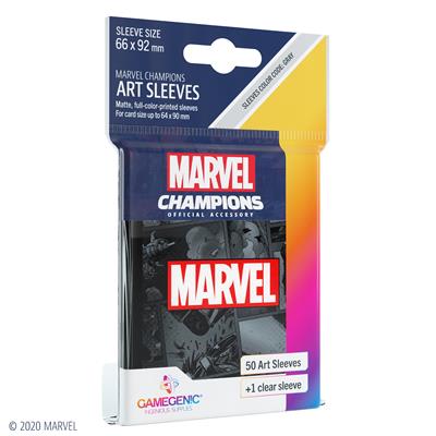 MARVEL CHAMPIONS SLEEVES – MARVEL BLACK1