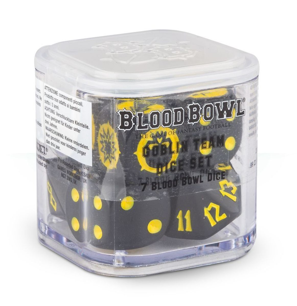BLOOD BOWL GOBLIN TEAM DICE SET1
