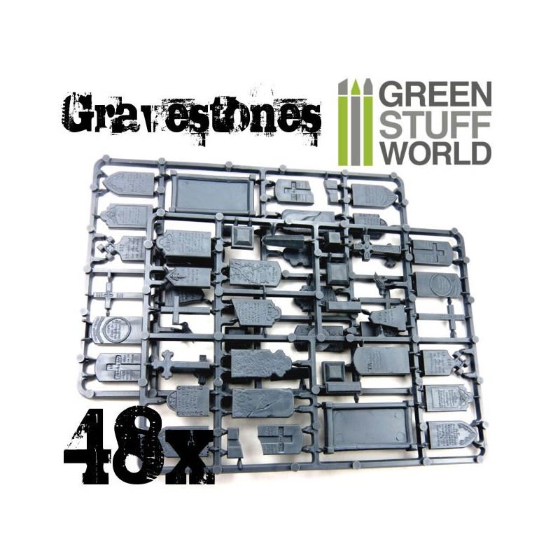 SET LAPIDAS PLASTICO - GRAVESTONES SET3