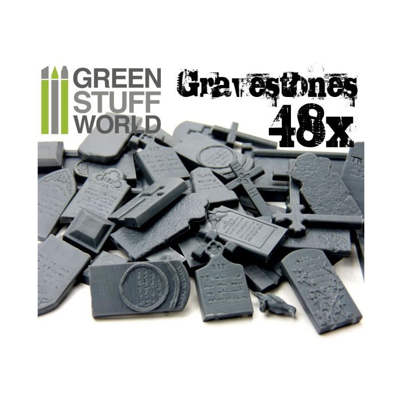 SET LAPIDAS PLASTICO - GRAVESTONES SET1