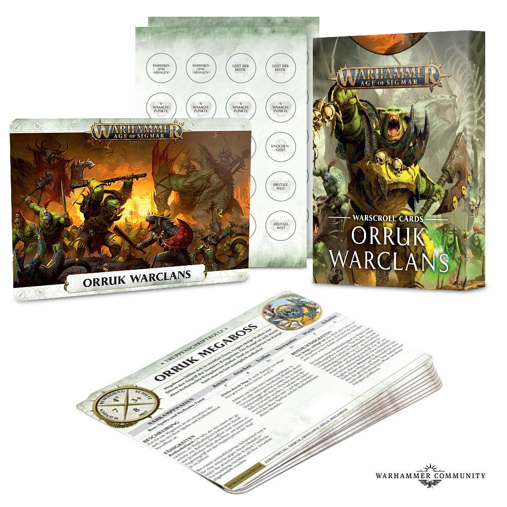 WARSCROLL CARDS: ORRUK WARCLANS (INGLES)1