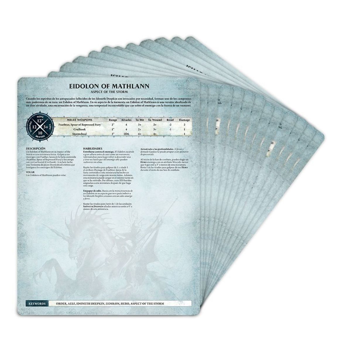 WARSCROLL CARDS: IDONETH DEEPKIN (SPA)2