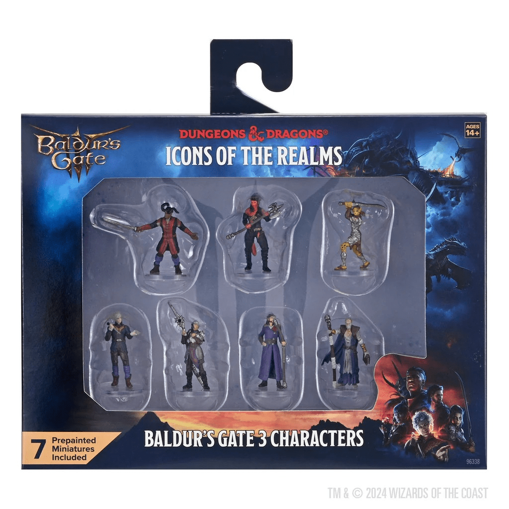 D&D ICONS OF THE REALMS: BALDUR'S GATE 3 - CHARACTER MINIATURES BOXED SET1